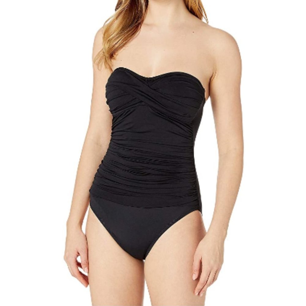 La Blanca Island Goddess Bandeau One-Piece